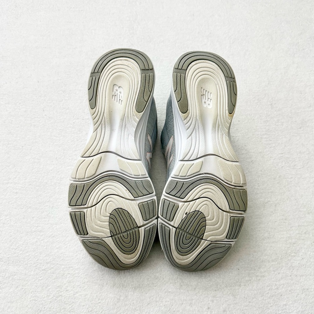 New Balance Gray and Pink Cross Training Sneakers - Picture 8 of 10